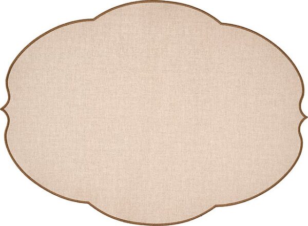 REVERSIBLE PLACEMAT FLOWERS PALE CLAE SET OF 6