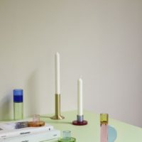 ASTRA CANDLEHOLDER SMALL PINK/ORANGE - Imagen 3