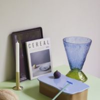 ABYSS VASE LIGHT BLUE/OLIVE - Imagen 3