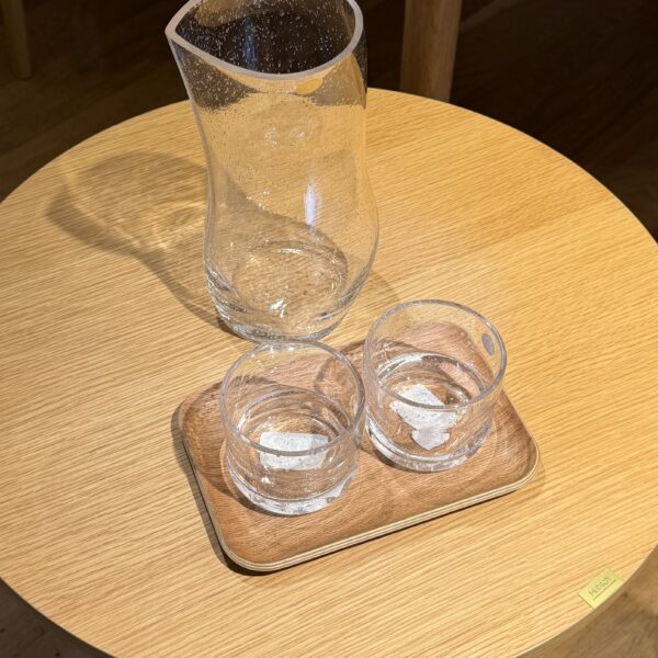 Set Sui Drinking Glass & Jug Bubbles Clear / Hanna Plate