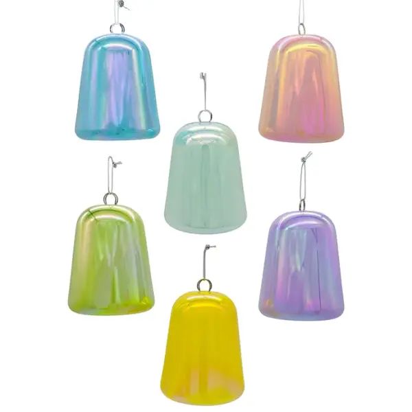 Iridescent Candy Ball Ornament Set of 4