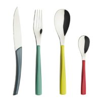 Quartz Miroir Multicolore Cutlery Set For 24 Place