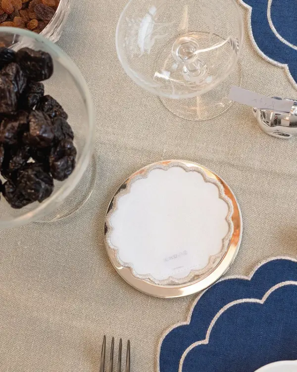 Coaster Silver Flake Set Of 8 - Imagen 2