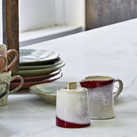 70s Ceramics Milk & Sugar Pot Frost - Imagen 5
