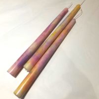 CANDLE TIE DYE TAPERED TWIRL SUNSET SINGLE