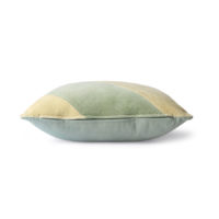 Striped velvet cushion mint/green - Imagen 2