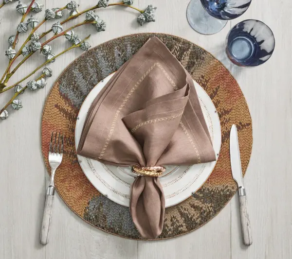 Trinity Napkin Ring in Multi, Set of 4 in a Gift Box - Imagen 3