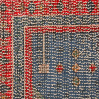 Printed Bath Mat Red/Blue Overtufted - Imagen 2